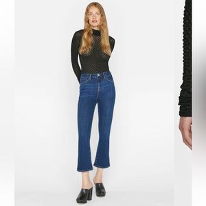 NWT Frame Denim Le Crop Mini Boot in Majesty